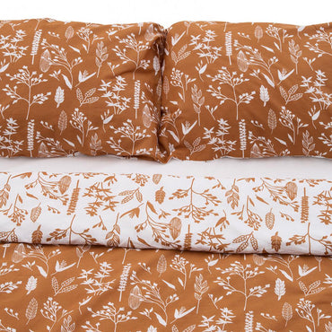 Lenjerie de pat Heinner Home, 2 persoane, 100% bumbac 132 TC, cearsaf pilota 180x215 cm, cearsaf pat 200x220 cm, 2 fete de perna 50x70 cm, 4 piese