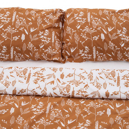 Lenjerie de pat Heinner Home, 2 persoane, 100% bumbac 132 TC, cearsaf pilota 180x215 cm, cearsaf pat 200x220 cm, 2 fete de perna 50x70 cm, 4 piese