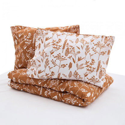 Lenjerie de pat Heinner Home, 2 persoane, 100% bumbac 132 TC, cearsaf pilota 180x215 cm, cearsaf pat 200x220 cm, 2 fete de perna 50x70 cm, 4 piese