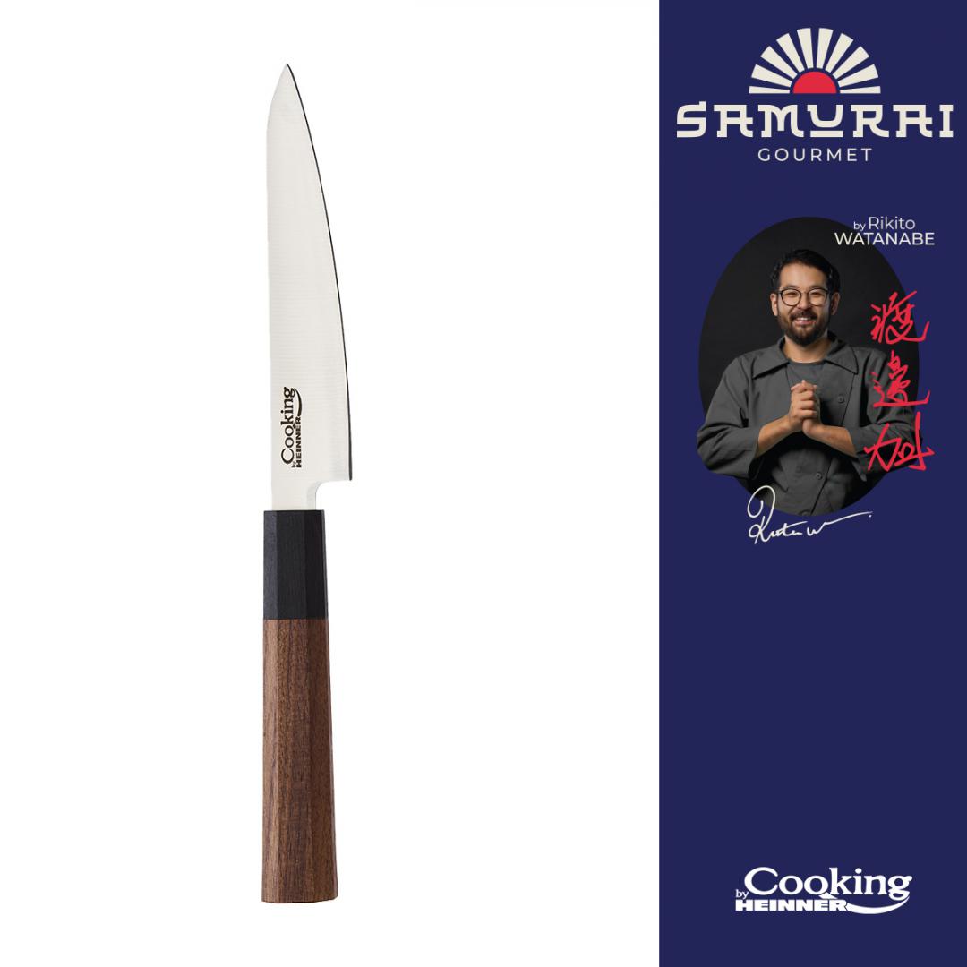 Cutit universal Cooking by Heinner - Samurai Gourmet by Rikito Watanabe, inox, 13 cm