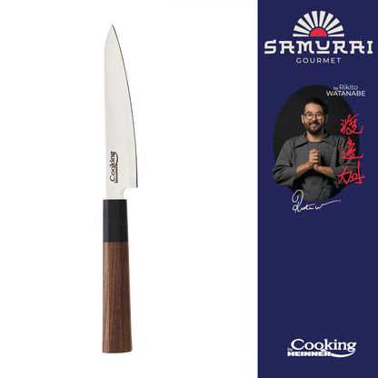 Cutit universal Cooking by Heinner - Samurai Gourmet by Rikito Watanabe, inox, 13 cm