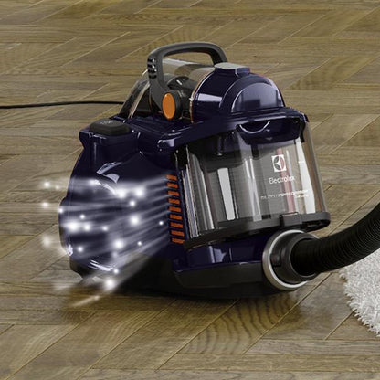Aspirator fara sac Electrolux ESPC71DB, 650W, 1.4 L, Silent Performer Cyclonic, Filtru Clean Air Filtration, Hygiene Filter™ anti-mirosuri, albastru