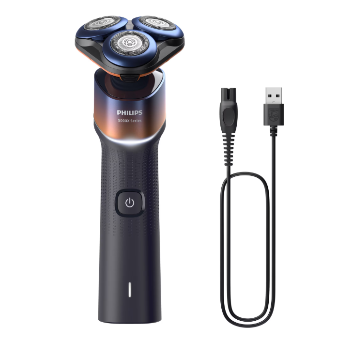 Aparat De Ras Philips Seria /00, Barbierit Umed/Uscat, Tehnologie Skinprotect, Capete Flexibile 360, 50 De Min, Lame Comfortcut, Crom/