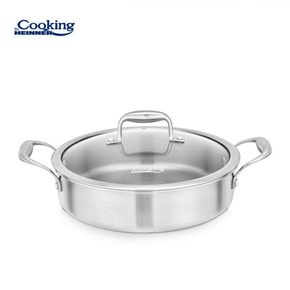 CRATITA 3.5L INOX+CAPAC STICLA 26X7CM, ATOMIC3, COOKING BY HEINNER