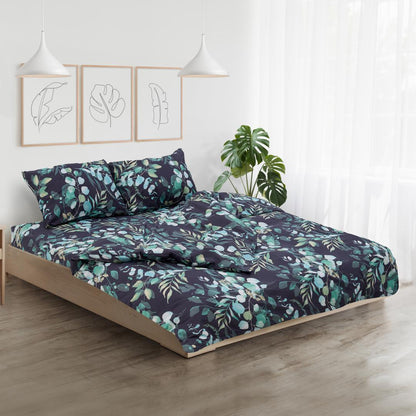 Set de pat king size bumbac, 92 gsm, Jade