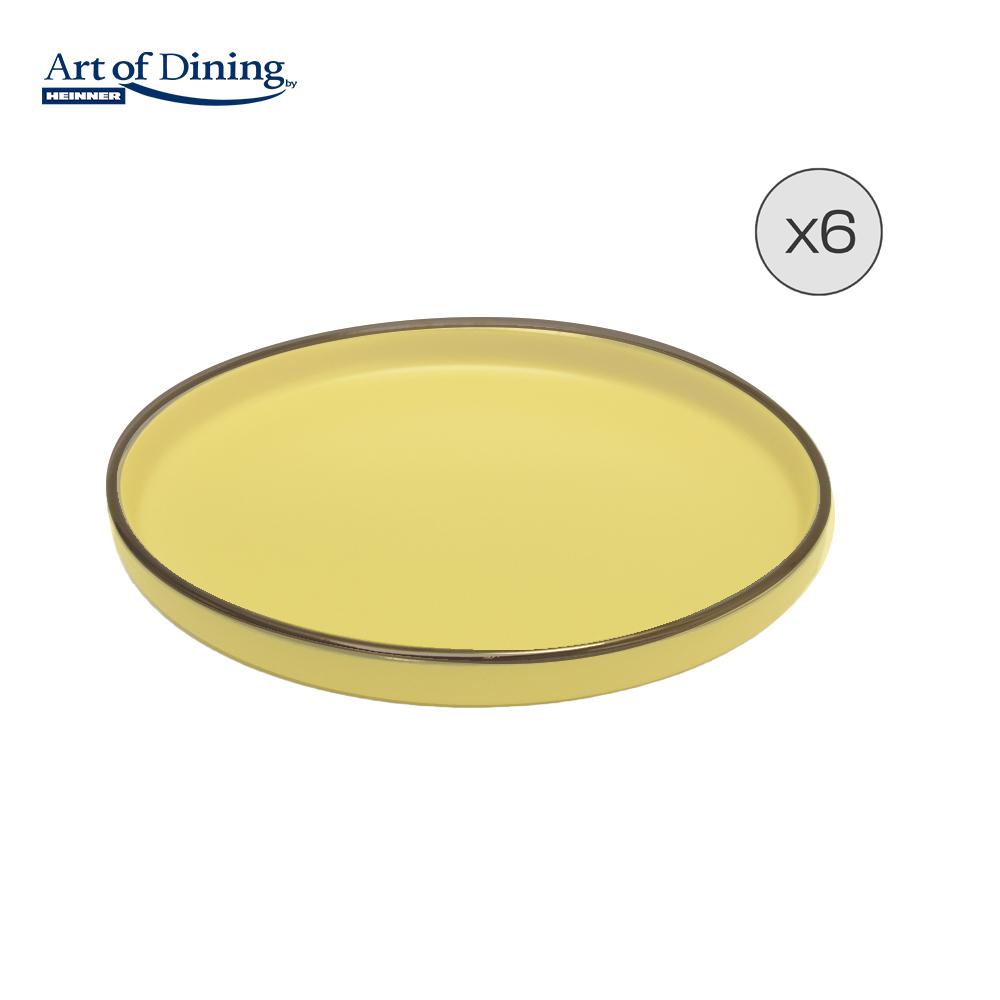 Set 6 farfurii desert Art of dining by Heinner Medeea, ceramica, 20 cm