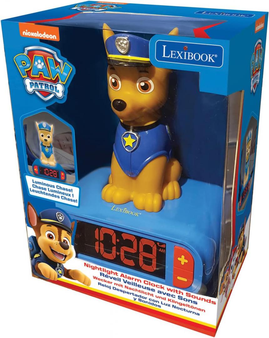 Ceas Desteptator Cu Lumina 3D,Paw Patrol