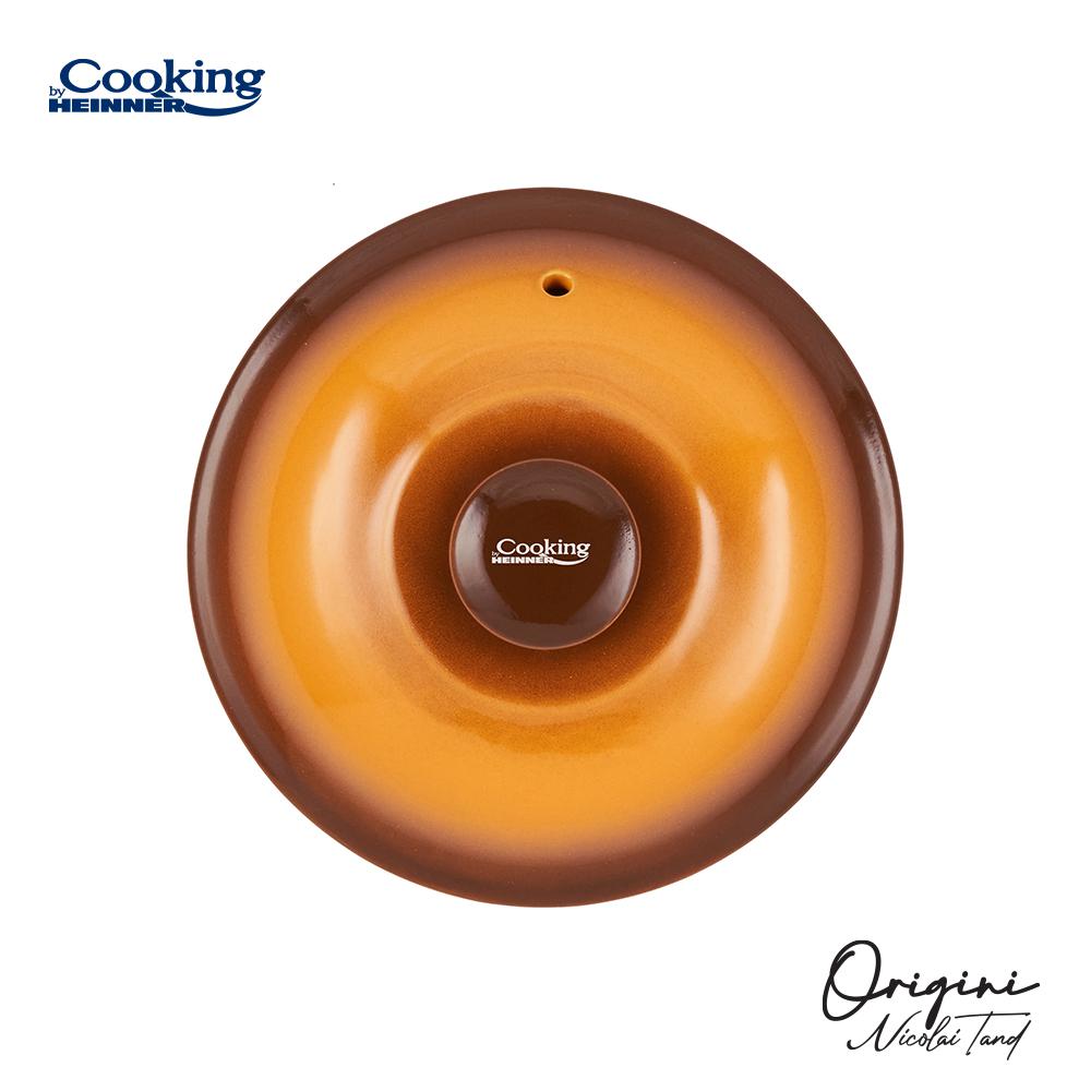 Oala 2L ceramica cu capac Cooking by Heinner - Origini Chef Nicolai Tand, 12 x 11 cm