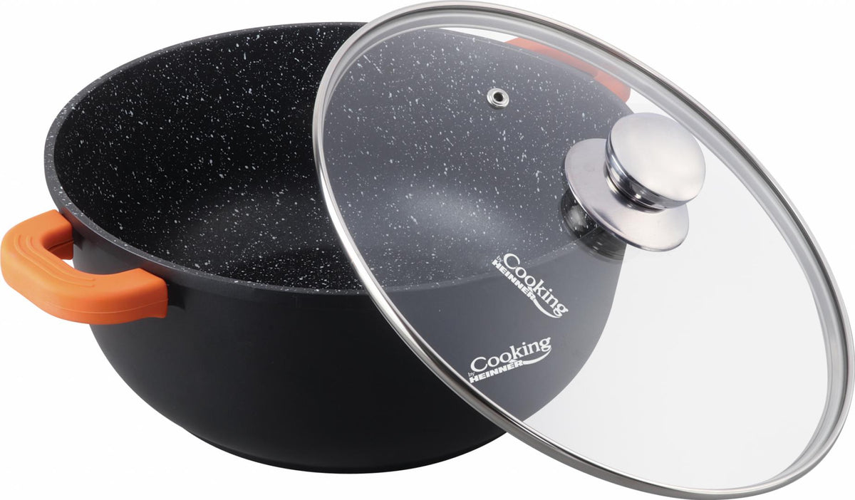 Semioala Aluminiu Turnat +Capac, , 10 L, Dark Line, Cooking By Heinner&Nbsp;