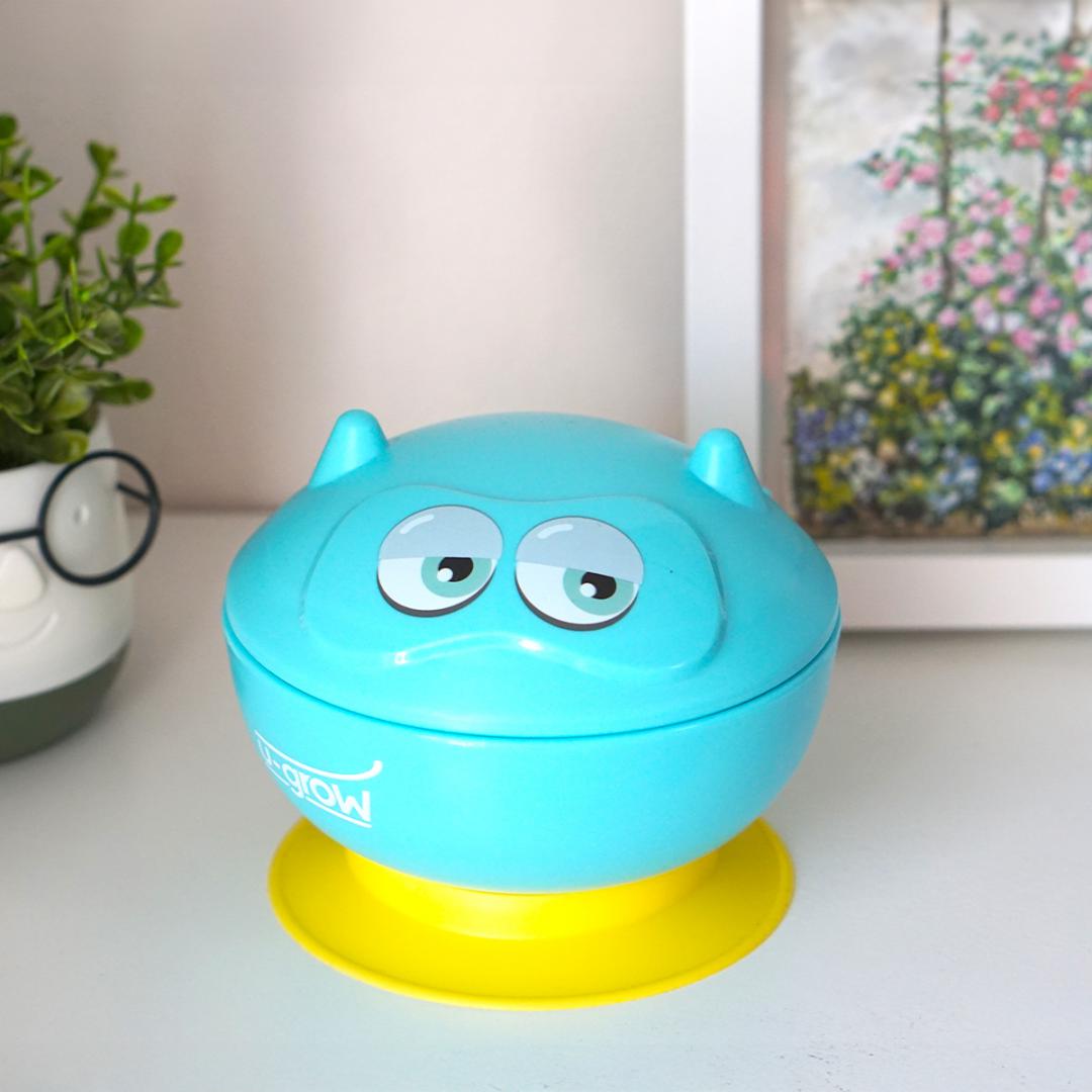 Bol Cu Ventuza Si Capac 340 Ml, U-Grow