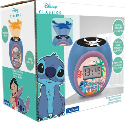 Ceas Desteptator Cu Proiector, Stitch