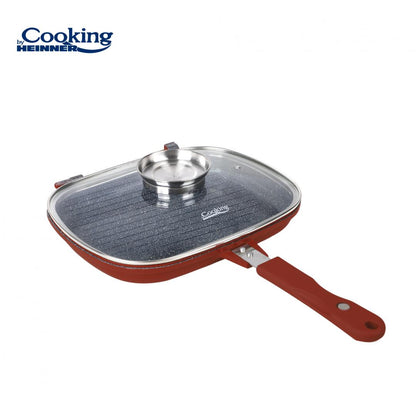 Tigaie dubla Cooking by Heinner Calabria, aluminiu turnat, 30x24x12cm