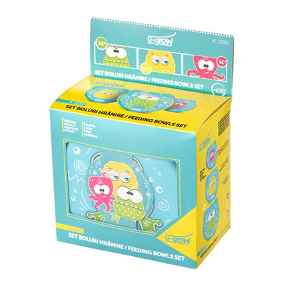 Set 3 Boluri Cu Capac (160, 240, 340Ml) A-1550, U-Grow