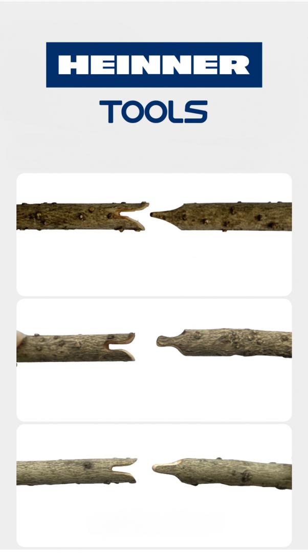 Cleste/Aparat pentru altoit Heinner 8201, lame reversibile tip V-U-Ω, pomi, vie, plante