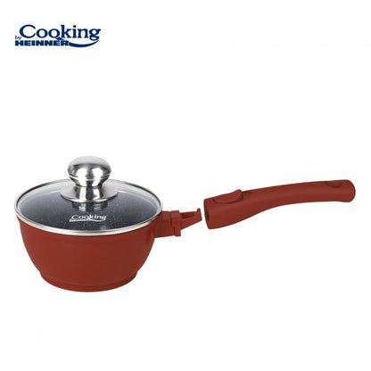 Cratita 1.3L cu capac Cooking by Heinner Calabria, aluminiu, 16x8cm