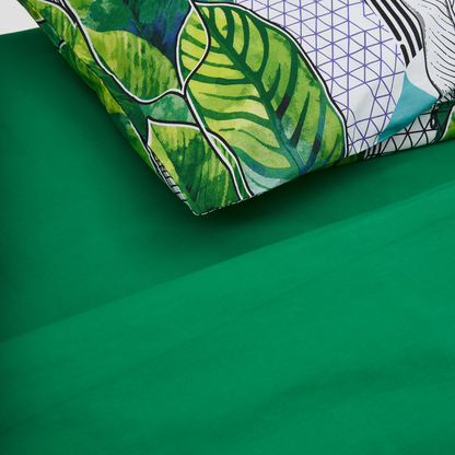 Lenjerie pentru 2 persoane  Heinner Home, 100% bumbac,132TC, king size, 4 piese