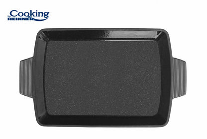 Tava Cooking by Heinner Marble Grey, fonta emailata, 33x23x7 cm