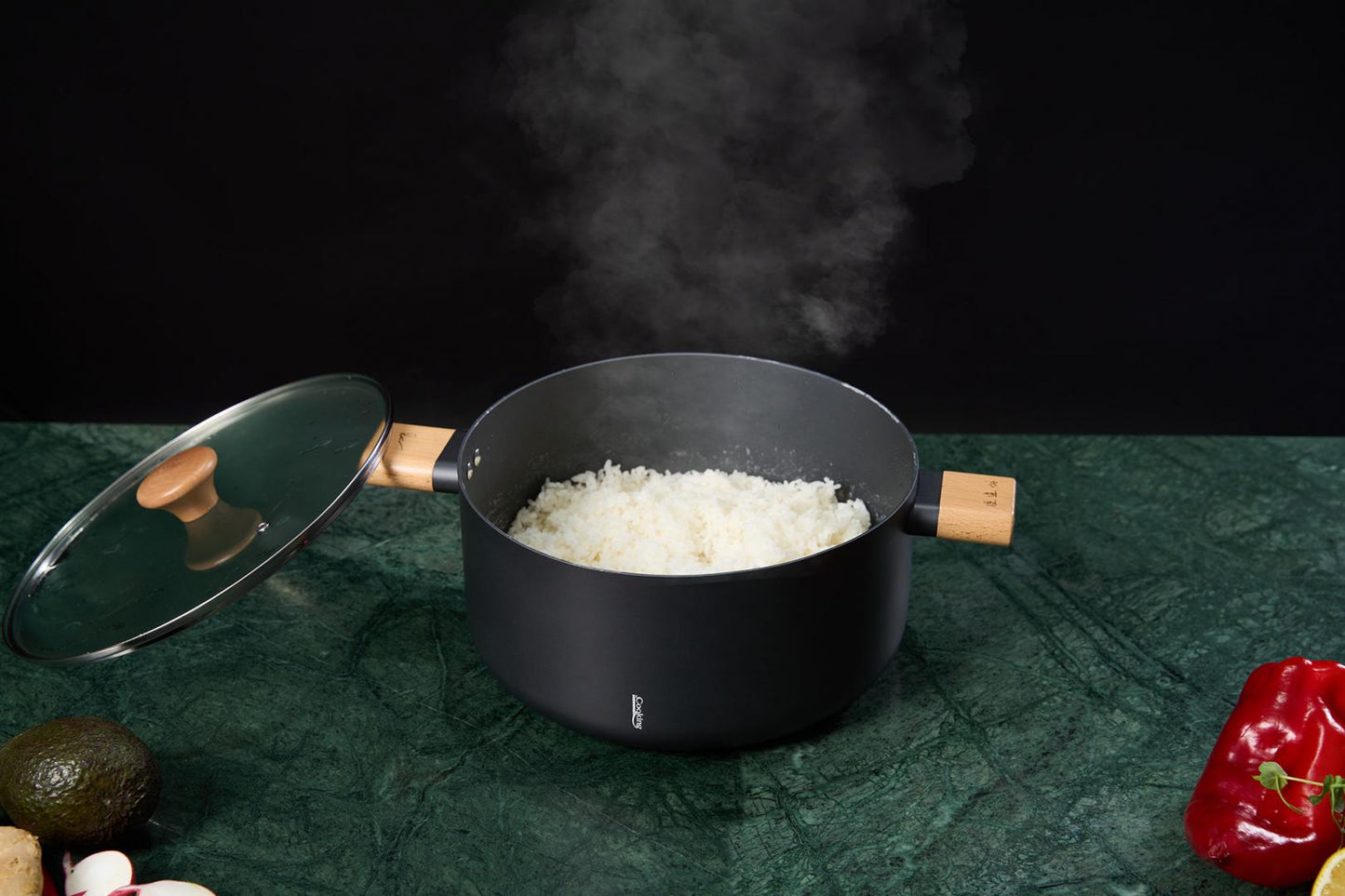 Oala 7.8L cu capac Cooking by Heinner - Samurai Gourmet by Rikito Watanabe, invelis ceramic, inductie