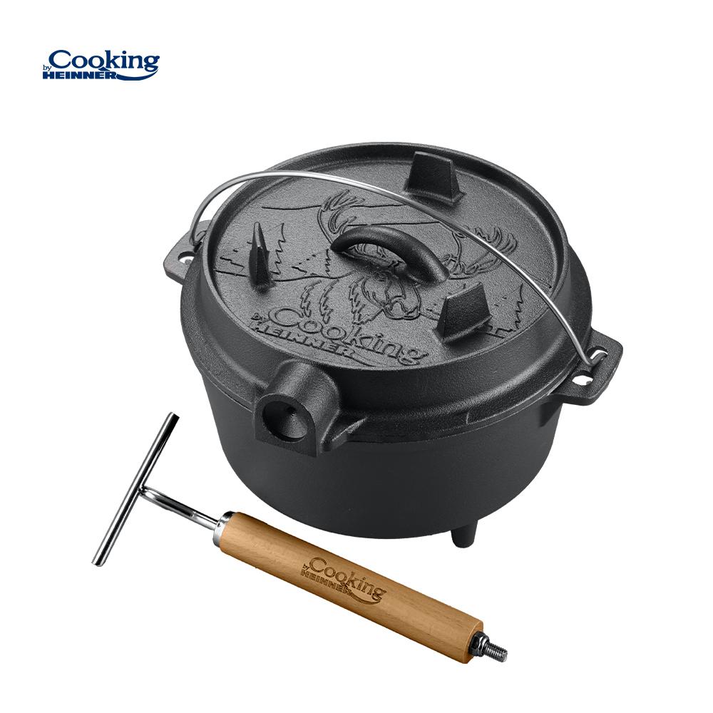 Ceaun 9L Fonta Pura + Capac Dia 31.5 Cm, Nature, Cooking By Heinner