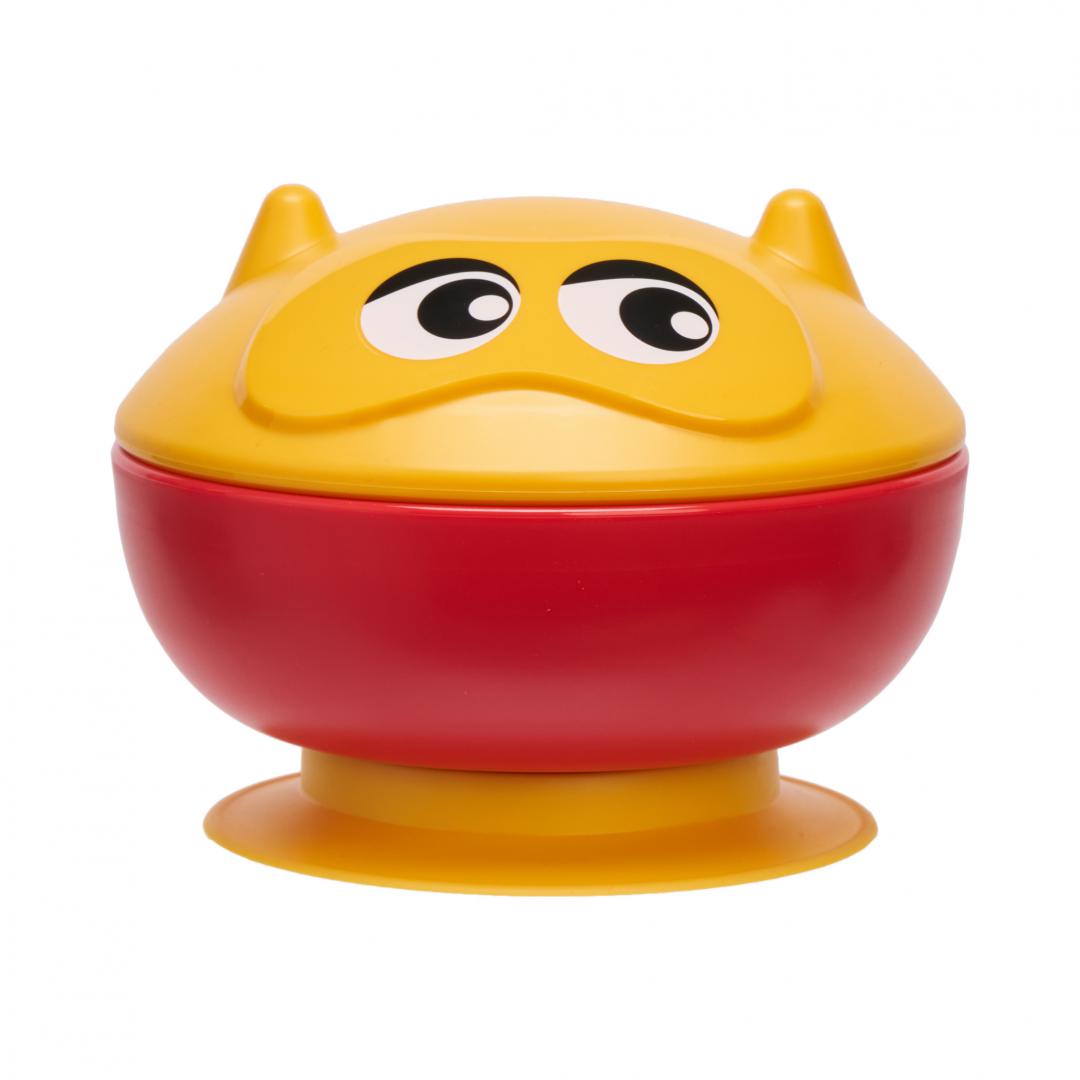 Bol Cu Ventuza Si Capac 450 Ml, U-Grow