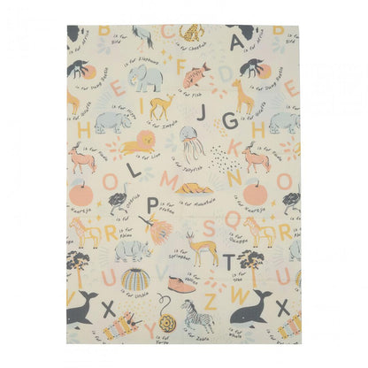 Covor De Joaca Pentru Copii U-Grow, Din Spuma, Pliabil, 2 Fete, Impermeabil, Izolant, Alfabet