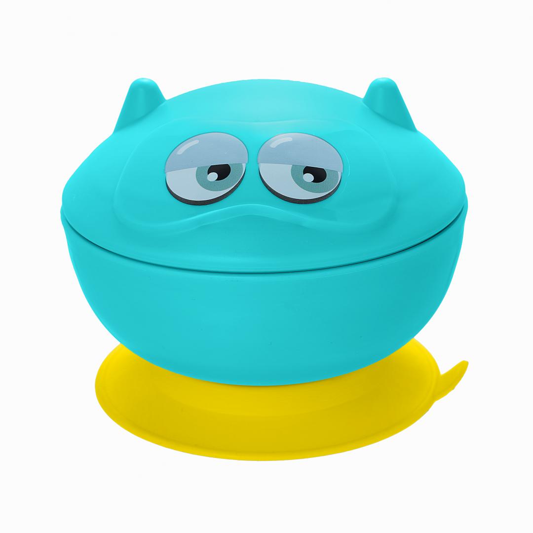 Bol Cu Ventuza Si Capac 340 Ml, U-Grow