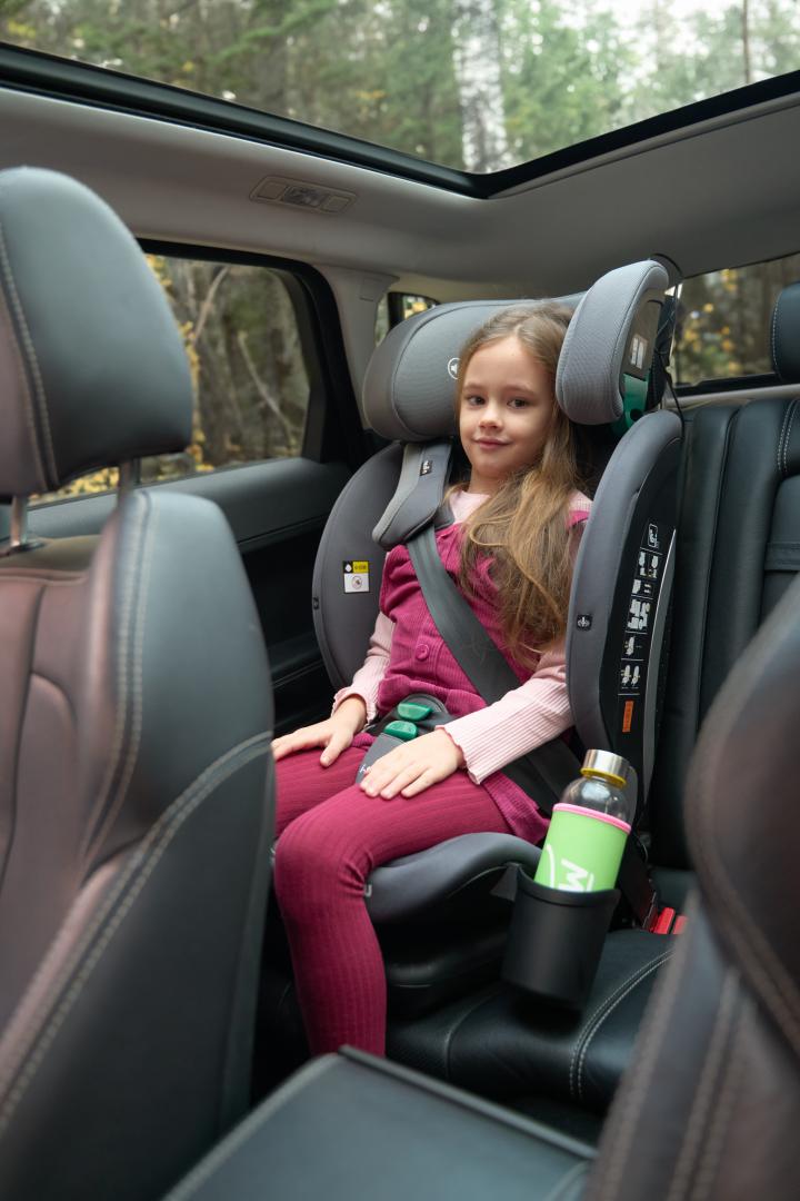 Scaun Auto I-Size U-Grow Goldfix Plus, Isofix, 76-150 Cm (9-36 Kg), Boxa Bluetooth,