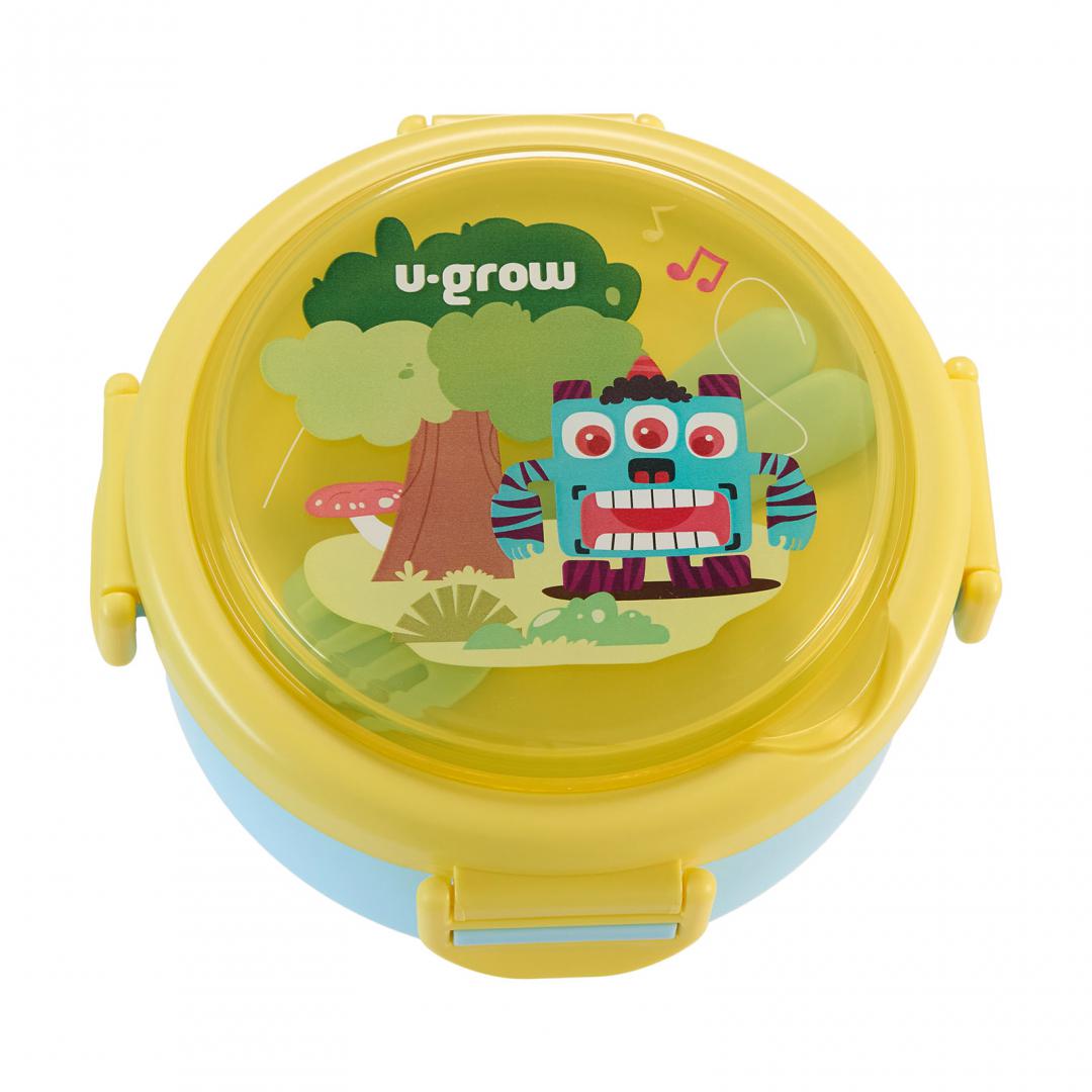 Caserola Termica Cu Lingurita Si Furculita, Blue, U-Grow