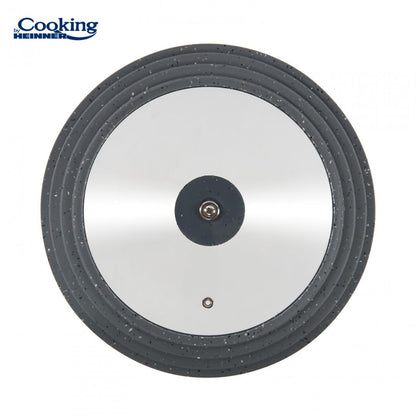 Capac Sticla Cu Margine Din Silicon Ajustabila Pe 3 Dimensiuni 28/30/32 Cm, Cooking By Heinner