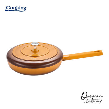 Tigaie cu capac Cooking by Heinner - Origini Chef Nicolai Tand, aluminiu turnat, invelis ceramic, 26 x 5 cm