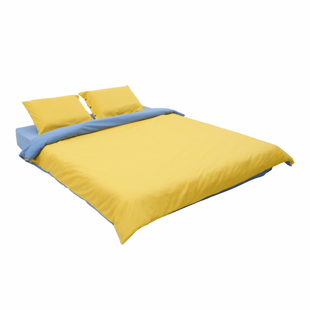 Set De Pat Dublu Bbc Yellow/Blue