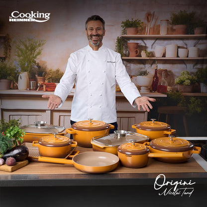 Tava cuptor Cooking by Heinner - Origini Chef Nicolai Tand, aluminiu turnat, invelis ceramic, 39 x 26 x 8.5 cm, 6 L