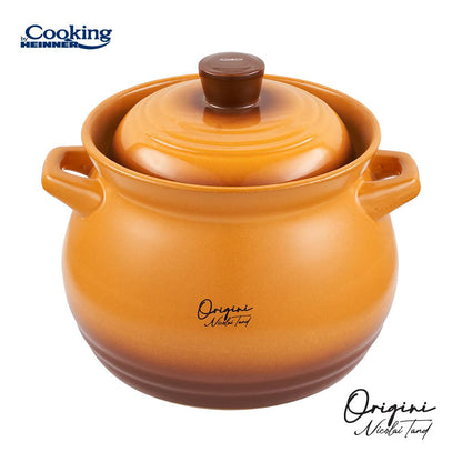 Oala 6L ceramica cu capac Cooking by Heinner - Origini Chef Nicolai Tand, 19 x 19.5 cm