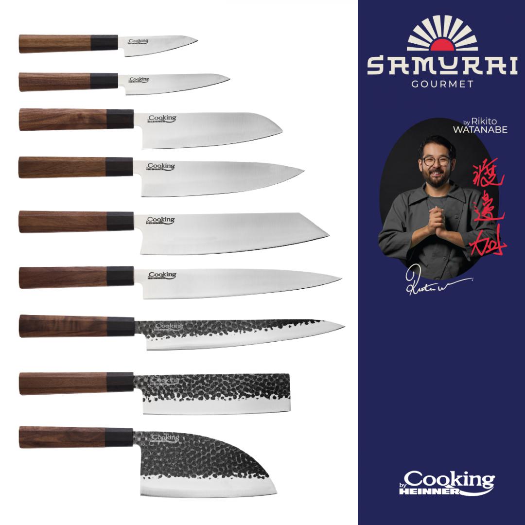 Cutitul bucatarului Cooking by Heinner - Samurai Gourmet by Rikito Watanabe, inox, 20 cm