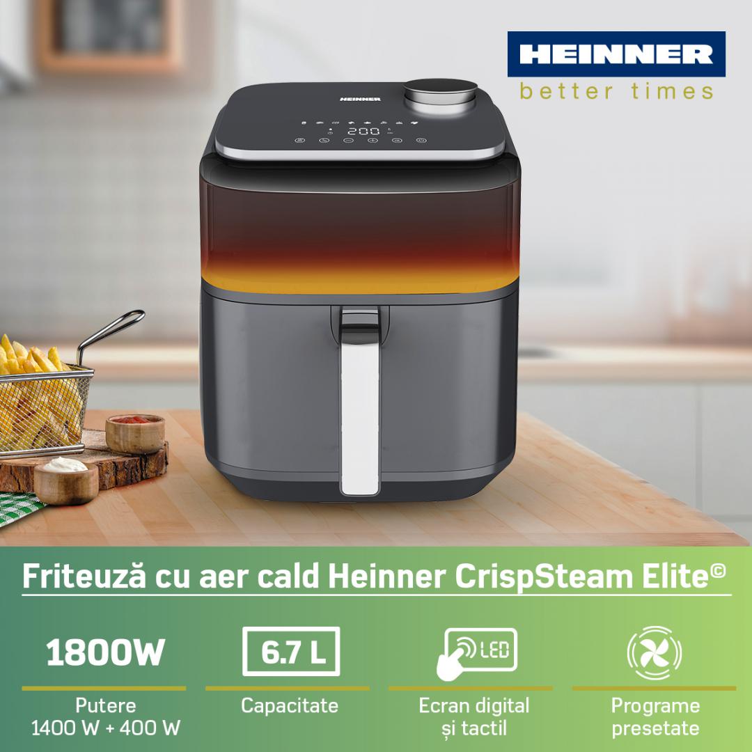 Friteuza Cu Aer Cald Heinner Crispsteam Elite Haf-H7Dlst1800