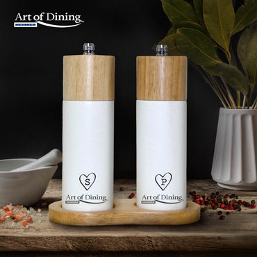 Set 2 Rasnite Sare & Piper 16 Cm+Suport, Modern, Art Of Dining By Heinner