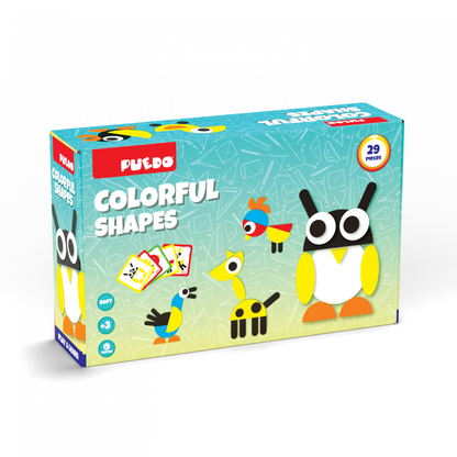 Joc Din Spuma Eva Cu Forme Colorate, 29 Piese, Puedo