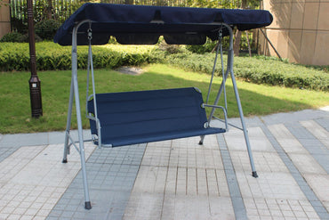 Balansoar 3 locuri Heinner,175x112x152 cm, otel/poliester, bleumarin