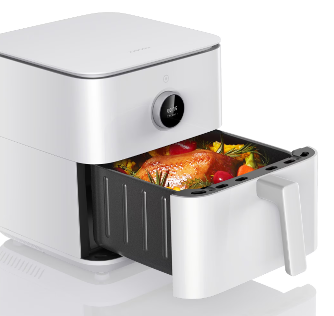 Friteuza fara ulei Xiaomi Smart Air Fryer BHR7358EU, 1800W, 6.5l, 50-60Hz, 220-240V, Aplicatie Xiaomi Home, Temperatura ajustabila, Alb