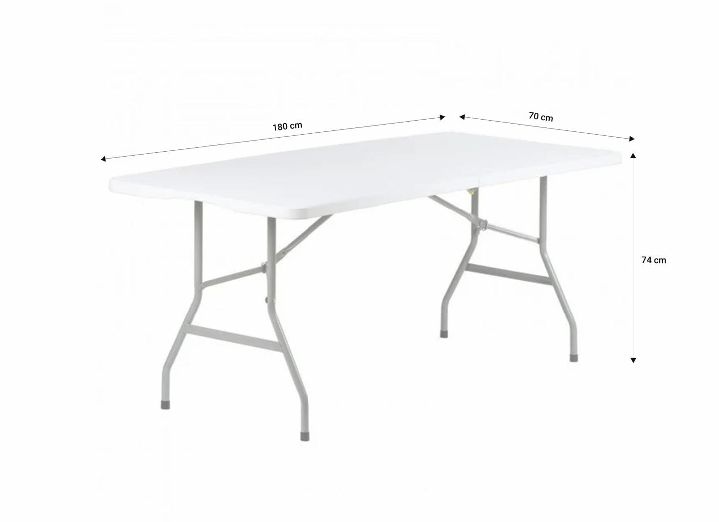 Set masa cu 4 scaune plastic pliabile Heinner