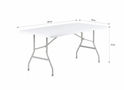 Set masa cu 4 scaune plastic pliabile Heinner