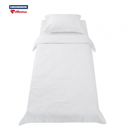 Lenjerie hoteliera single, damasc cu dunga 3 cm, 3 piese, 160 x 220 cm, DeLuxe