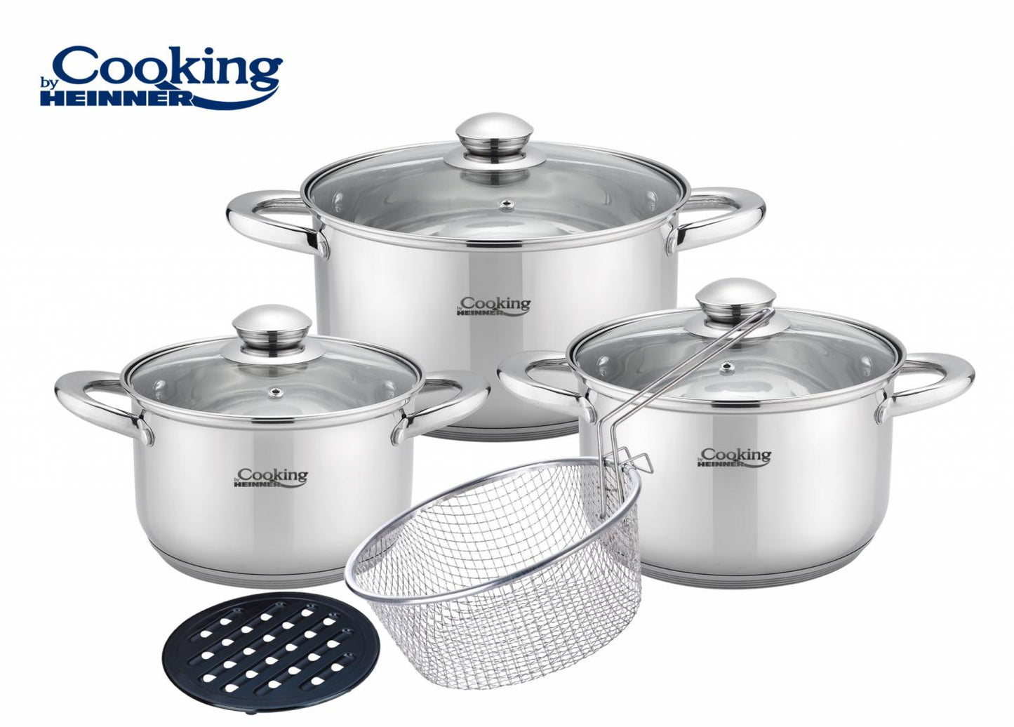 Set de oale pentru gatit Cooking by Heinner Victoria, 8 piese, inox