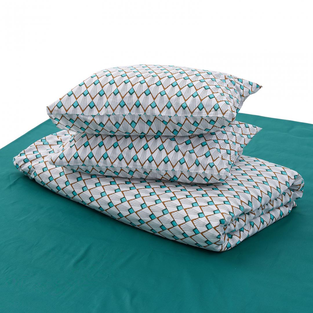 Set lenjerie de pat, Heinner, 4 buc, Multicolor