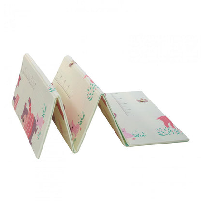 Covor de joaca pentru copii U-Grow, din spuma, pliabil, 2 fete, impermeabil, izolant, 180 x 200 x 1 cm