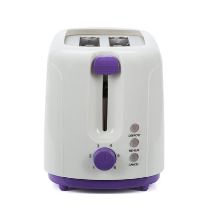 Prajitor de Paine Heinner Charm, 750W, 6 setari, Alb/Mov