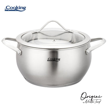 Oala 3.3L cu capac sticla Cooking by Heinner - Origini Chef Nicolai Tand, 20 x 11 cm