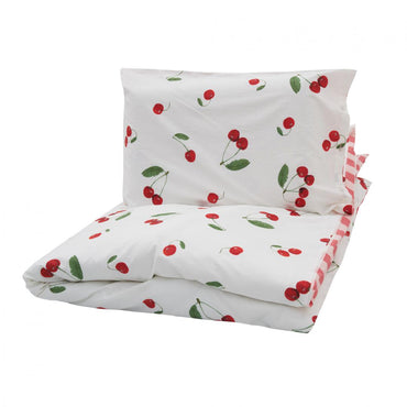 Set De Pat Single Bumbac Cherry