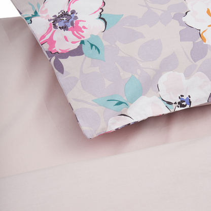 Lenjerie pentru 2 persoane Leaves Heinner Home, 100% bumbac,132TC, king size, 4 piese