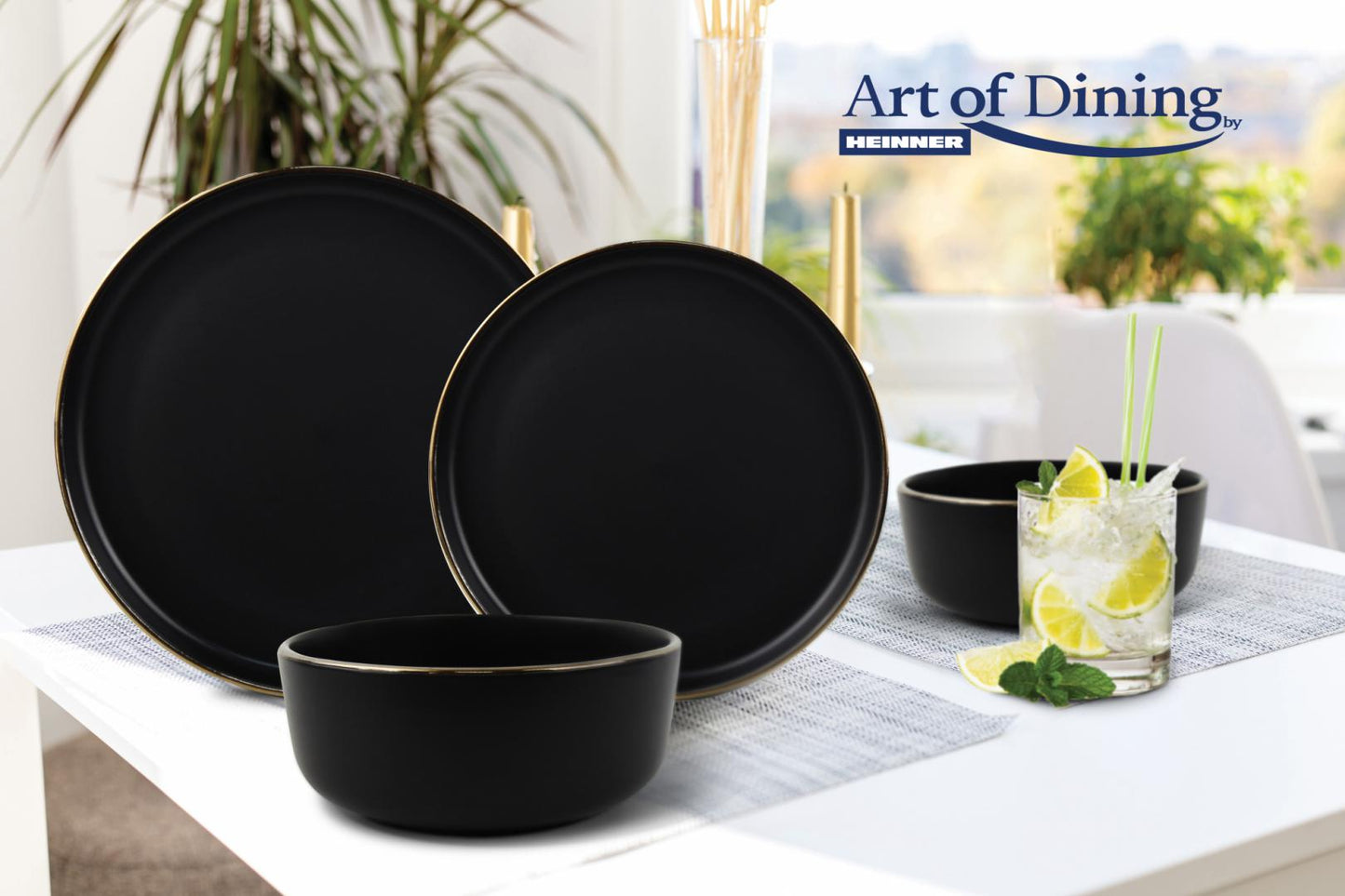 Serviciu de masa Art of Dining by Heinner Imperial, ceramica, 18 piese